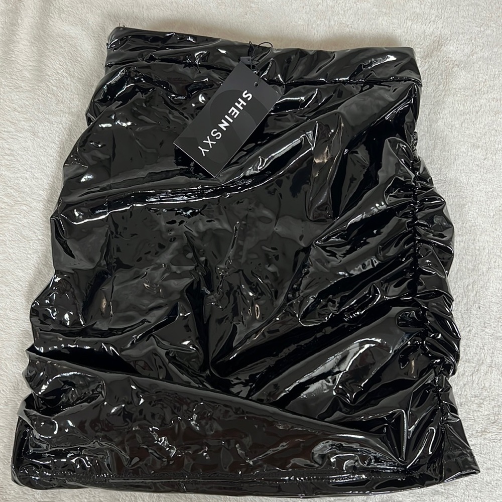 Black Leather Skirt